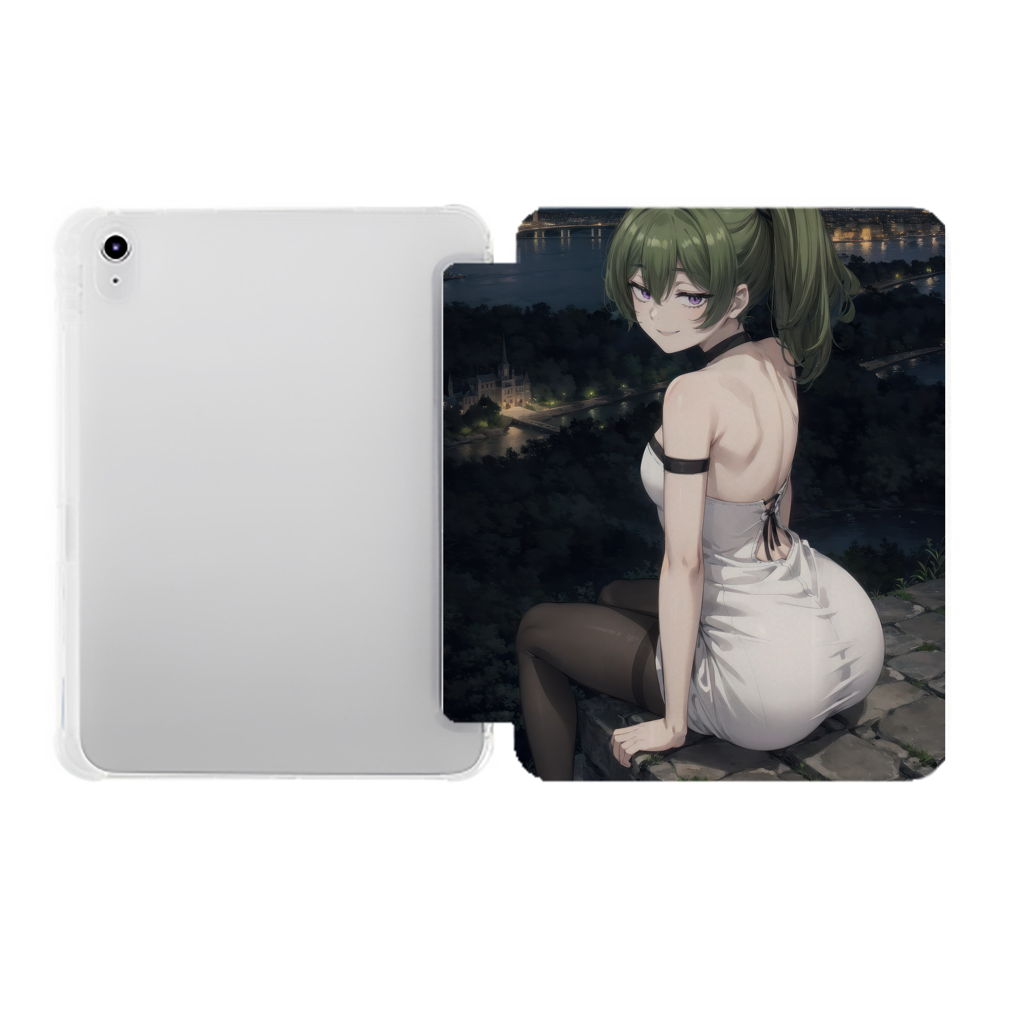 （画像用） 葬送のフリーレン Frieren IPad ケース ペン収納付き 三つ折りスタンド PUレザー×シリコン 対応機種9.5/10.5/10.9インチ